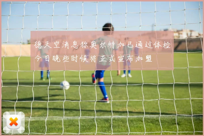 德天空消息称奥尔特加已通过体检今日晚些时候将正式宣布加盟